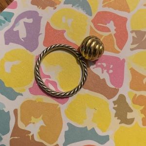 David Yurman 18K/Sterling Ring